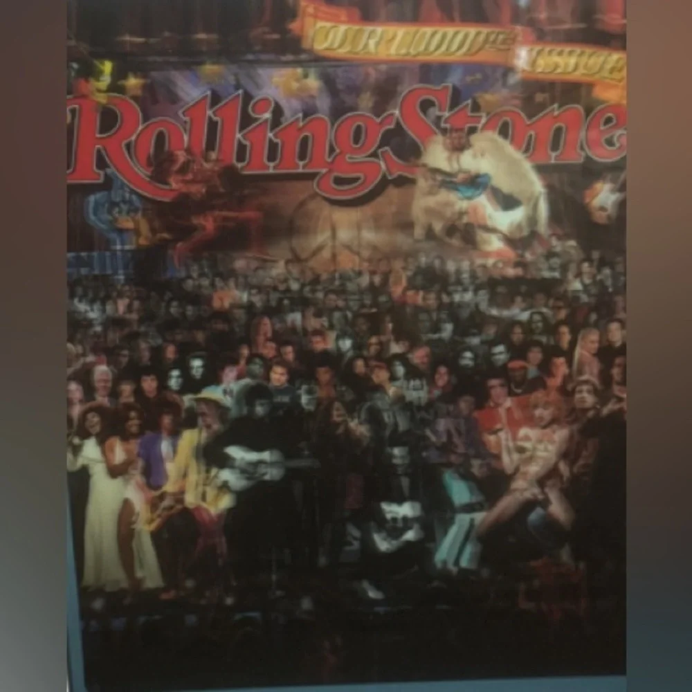 Rolling Stone 1000th Issue Framedholographic  Poster